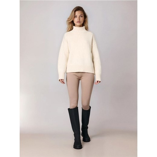 Sinsay - Legginsy z gumką pod stopą - brązowy - id: 250FK-84X - marki Sinsay - 186702951 Sinsay - Legginsy z gumką pod stopą - brązowy ze sklepu Sinsay w kategorii Spodnie damskie - zdjęcie 186702951