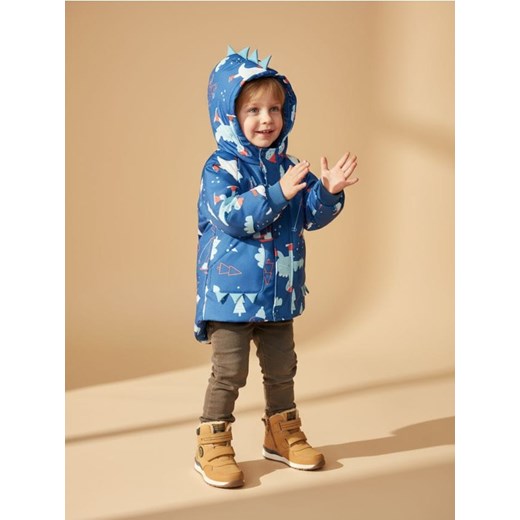 Sinsay - Zimowa kurtka z kapturem z elementami 3D - wielobarwny ze sklepu Sinsay w kategorii Kurtki chłopięce - zdjęcie 186702983