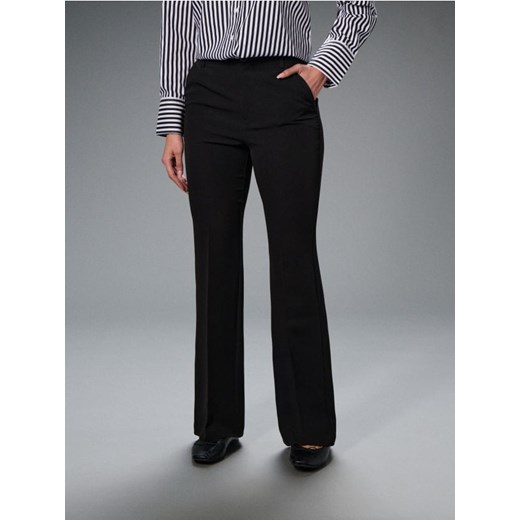 Sinsay - Spodnie straight fit - czarny ze sklepu Sinsay w kategorii Spodnie damskie - zdjęcie 186703041