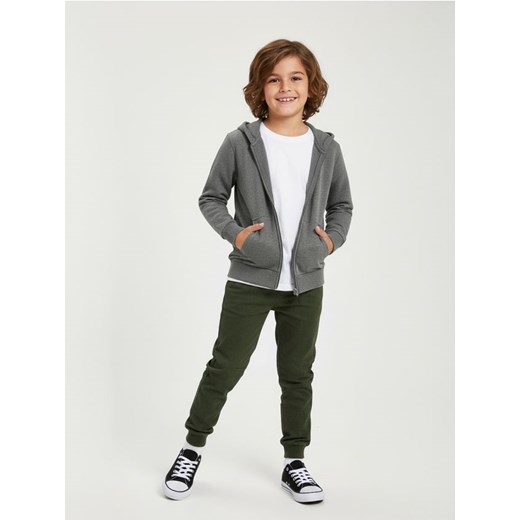 Sinsay - Jeansy jogger z efektem sprania - zielony - id: 939EM-87J - marki Sinsay - 186703082 Sinsay - Jeansy jogger z efektem sprania - zielony ze sklepu Sinsay w kategorii Spodnie chłopięce - zdjęcie 186703082