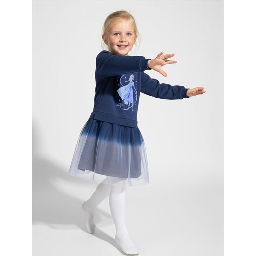 Sinsay - Sukienka dresowa z tiulem Frozen - wielobarwny ze sklepu Sinsay w kategorii Sukienki dziewczęce - zdjęcie 186703093