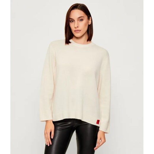 MAX&Co. Wełniany sweter PAPRICA | Loose fit | z dodatkiem kaszmiru ze sklepu Gomez Fashion Store w kategorii Swetry damskie - zdjęcie 186704060