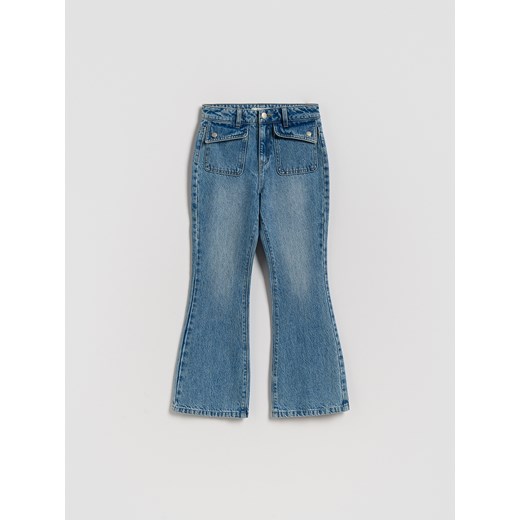 Reserved - Jeansy flare - niebieski ze sklepu Reserved w kategorii Spodnie dziewczęce - zdjęcie 186704421
