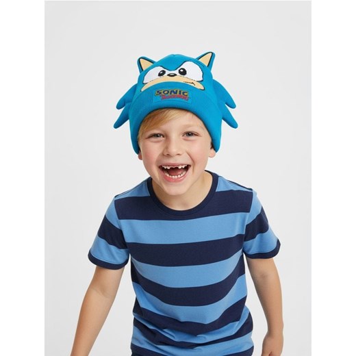 Sinsay - Czapka z elementami 3D Sonic the Hedgehog - niebieski - id: 076FG-55X - marki Sinsay - 186704932 Sinsay - Czapka z elementami 3D Sonic the Hedgehog - niebieski ze sklepu Sinsay w kategorii Czapki dziecięce - zdjęcie 186704932