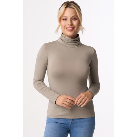 Golf Babell Beverly oliwka ze sklepu kontri.pl w kategorii Bluzki damskie - zdjęcie 186707803