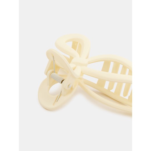 Sinsay - Klamra do włosów z matowym wykończeniem - kremowy Sinsay One Size Sinsay