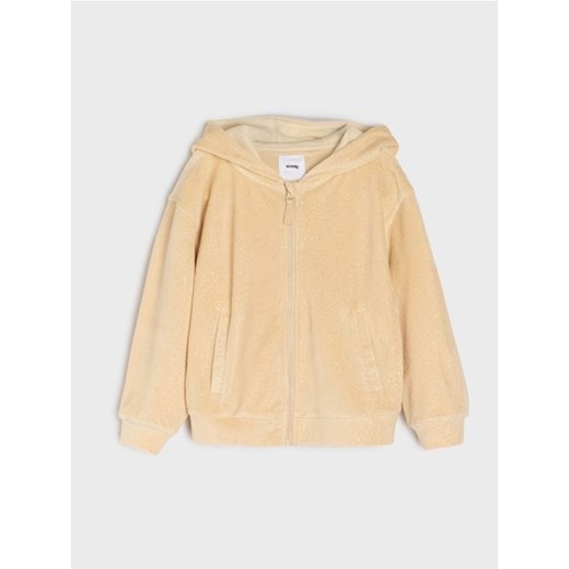 Sinsay - Bluza zip hoodie - beżowy - id: 308GQ-08X - marki Sinsay - 186708444 Sinsay - Bluza zip hoodie - beżowy ze sklepu Sinsay w kategorii Bluzy dziewczęce - zdjęcie 186708444