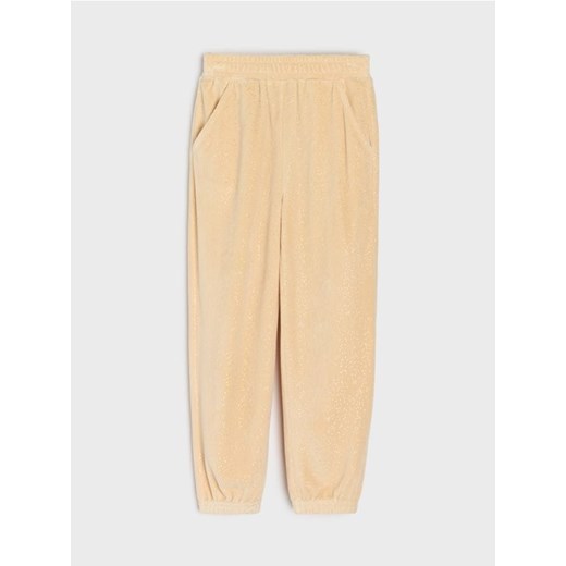 Sinsay - Spodnie jogger z połyskiem - beżowy - id: 929GH-08X - marki Sinsay - 186708462 Sinsay - Spodnie jogger z połyskiem - beżowy ze sklepu Sinsay w kategorii Spodnie chłopięce - zdjęcie 186708462