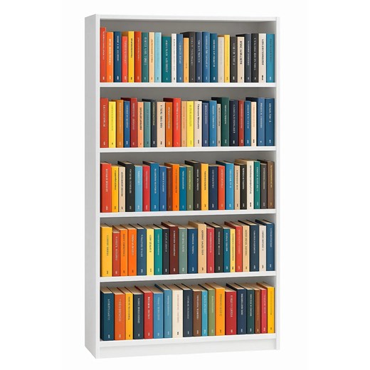 Biały duży regał na książki B6-C79 ze sklepu Edinos.pl w kategorii Regały i witryny - zdjęcie 186708604