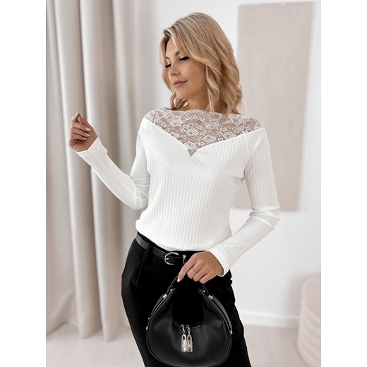bluzka dulcinea ecru one size ze sklepu UBRA w kategorii Bluzki damskie - zdjęcie 186709424
