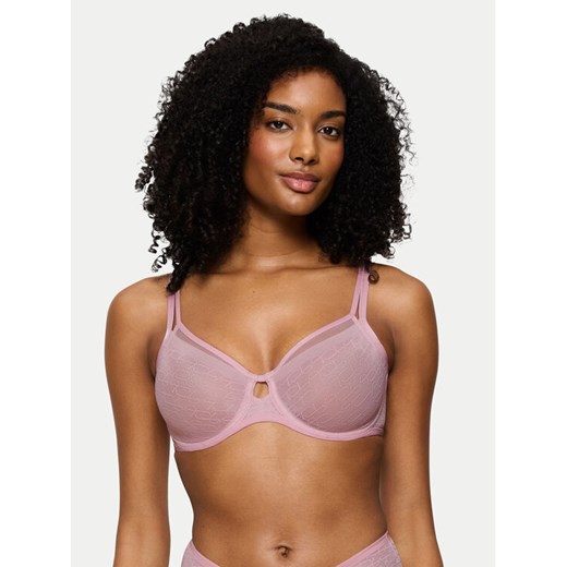 Triumph Biustonosz z fiszbiną Signature Sheer 10215906 Różowy ze sklepu MODIVO w kategorii Biustonosze - zdjęcie 186710694