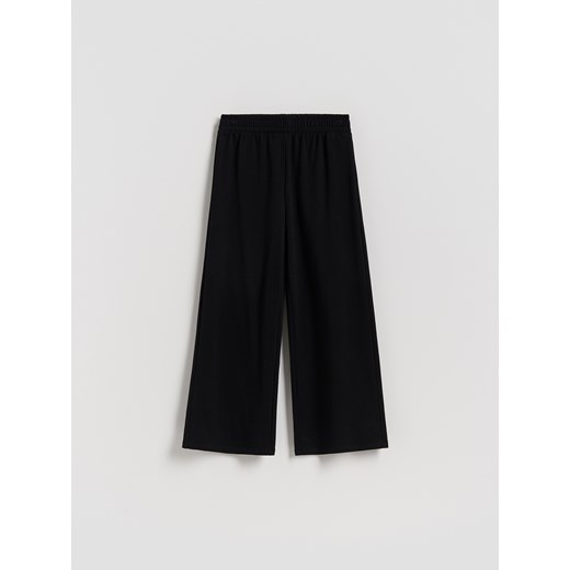 Reserved - Bawełniane spodnie - czarny ze sklepu Reserved w kategorii Spodnie dziewczęce - zdjęcie 186711850