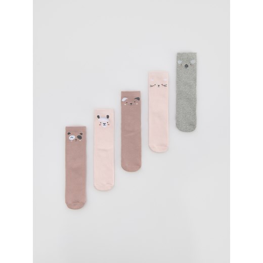 Reserved - Skarpetki ze wzorem 5 pack - wielobarwny ze sklepu Reserved w kategorii Skarpetki dziecięce - zdjęcie 186711921