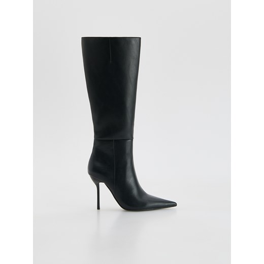 Reserved - Kozaki na szpilce - czarny ze sklepu Reserved w kategorii Kozaki damskie - zdjęcie 186712012