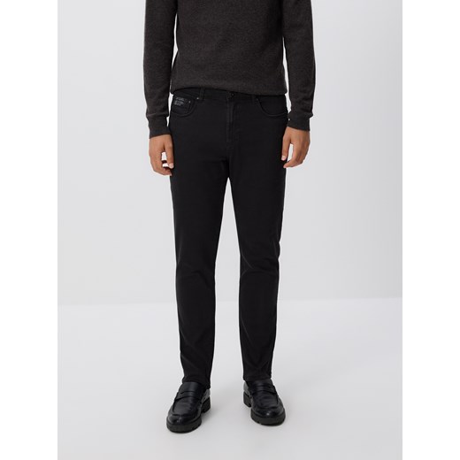 Reserved - Spodnie Slim fit - czarny ze sklepu Reserved w kategorii Spodnie męskie - zdjęcie 186712102
