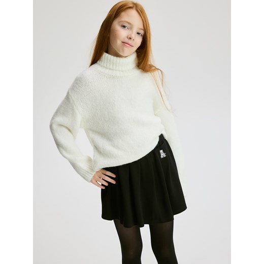 Reserved - Spódnico-szorty z wiskozą - czarny - id: 677FW-99X - marki Reserved - 186712201 Reserved - Spódnico-szorty z wiskozą - czarny ze sklepu Reserved w kategorii Spódnice dziewczęce - zdjęcie 186712201