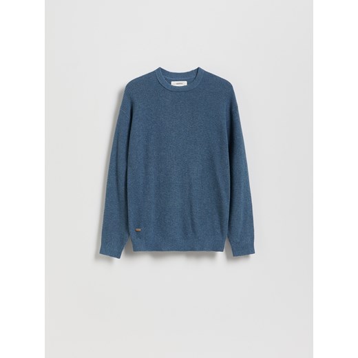Reserved - Bawełniany sweter - granatowy ze sklepu Reserved w kategorii Swetry chłopięce - zdjęcie 186712303