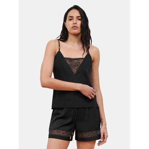 Chantelle Koszulka piżamowa C11V10 Czarny Regular Fit ze sklepu MODIVO w kategorii Piżamy damskie - zdjęcie 186713162