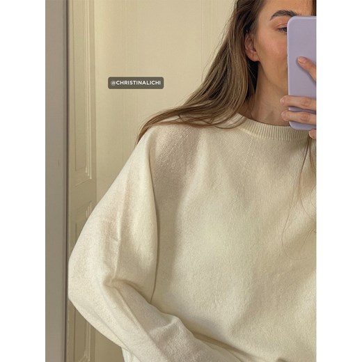 Mohito - Wełniany kremowy sweter - kremowy ze sklepu Mohito w kategorii Swetry damskie - zdjęcie 186713962