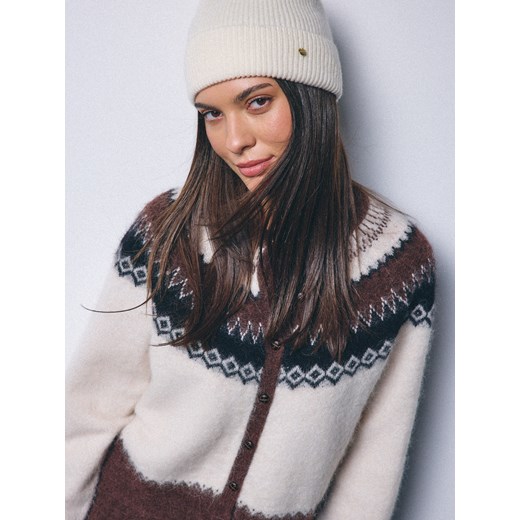 Mohito - Wełniana czapka - kremowy ze sklepu Mohito w kategorii Czapki zimowe damskie - zdjęcie 186714321