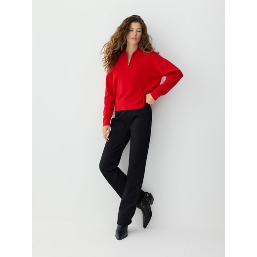 Reserved - Spodnie z wiskozą - czarny ze sklepu Reserved w kategorii Spodnie damskie - zdjęcie 186714564