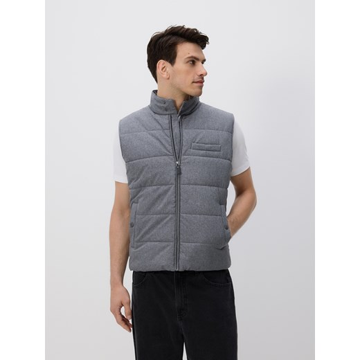 Reserved - Pikowana kamizelka - szary ze sklepu Reserved w kategorii Kamizelki męskie - zdjęcie 186714793