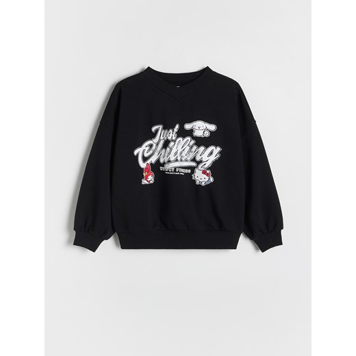Reserved - Bluza Hello Kitty and friends - czarny ze sklepu Reserved w kategorii Bluzy dziewczęce - zdjęcie 186714992