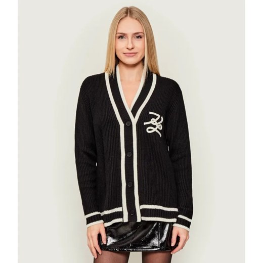 Karl Lagerfeld Kardigan Soutache autograph | z dodatkiem wełny ze sklepu Gomez Fashion Store w kategorii Swetry damskie - zdjęcie 186715490