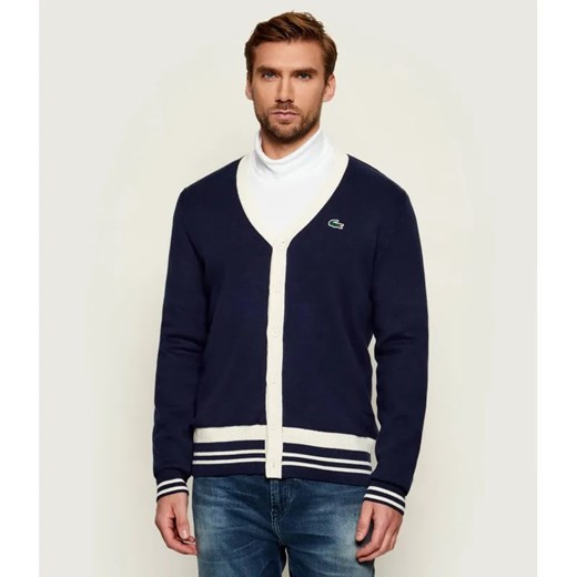 Lacoste Kardigan | Regular Fit | z dodatkiem wełny ze sklepu Gomez Fashion Store w kategorii Swetry męskie - zdjęcie 186715511
