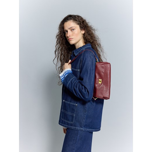 Reserved - Mała torebka na ramię - bordowy ze sklepu Reserved w kategorii Listonoszki - zdjęcie 186717232