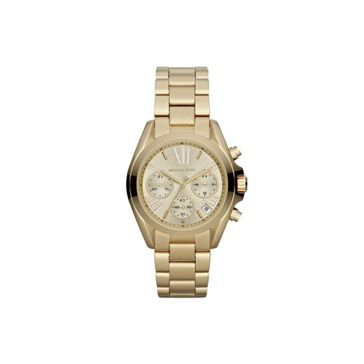 Zegarek Michael Kors Mini Bradshaw MK5798 Złoty ze sklepu eobuwie.pl w kategorii Zegarki - zdjęcie 186718051