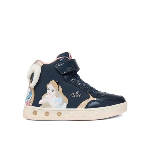 Sneakersy Geox J Skylin Girl J468WG 011KN C4256 S Granatowy ze sklepu eobuwie.pl w kategorii Buty sportowe dziecięce - zdjęcie 186718122