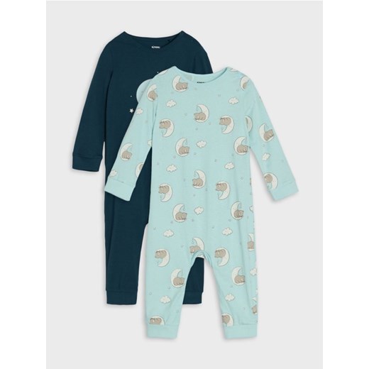 Sinsay - Bawełniany pajacyk 2 pack - granatowy - id: 951FW-59X - marki Sinsay - 186720352 Sinsay - Bawełniany pajacyk 2 pack - granatowy ze sklepu Sinsay w kategorii Odzież dla niemowląt - zdjęcie 186720352