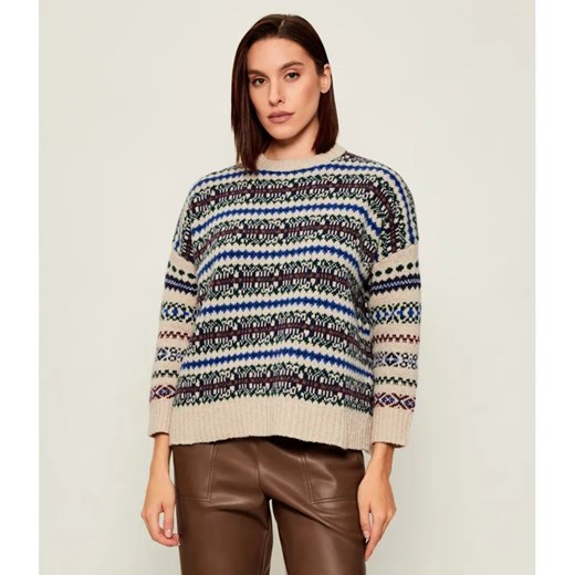 Weekend MaxMara Wełniany sweter | Loose fit ze sklepu Gomez Fashion Store w kategorii Swetry damskie - zdjęcie 186720821