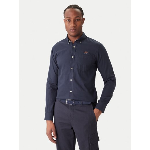 Aeronautica Militare Koszula 252CA1277UCT03532 Granatowy Regular Fit ze sklepu MODIVO w kategorii Koszule męskie - zdjęcie 186720894
