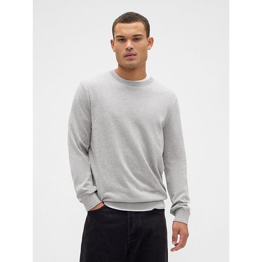 GAP Sweter w kolorze jasnoszarym ze sklepu Limango Polska w kategorii Swetry męskie - zdjęcie 186722373