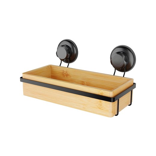 Compactor Półka prysznicowa &quot;Spa&quot; w kolorze beżowo-czarnym - 27,6 x 14,8 x 12,7 cm ze sklepu Limango Polska w kategorii Akcesoria łazienkowe - zdjęcie 186722422