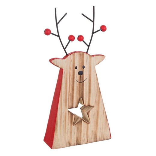 Bizzotto Figurka dekoracyjna "Deer" w kolorze jasnobrązowo-czerwonym - wys. 22 cm - id: 17900608 - marki Bizzotto - 186723001 Bizzotto Figurka dekoracyjna "Deer" w kolorze jasnobrązowo-czerwonym - wys. 22 cm ze sklepu Limango Polska w kategorii Dekoracje - zdjęcie 186723001