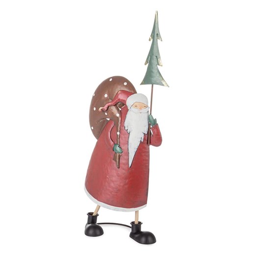 Bizzotto Figurka dekoracyjna &quot;Santa&quot; w kolorze czerwonym - wys. 61 cm ze sklepu Limango Polska w kategorii Dekoracje - zdjęcie 186723013