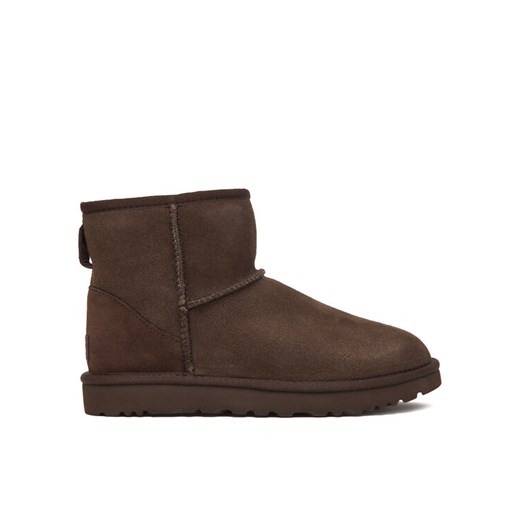 Śniegowce Ugg W Classic Mini II 1016222 Brązowy ze sklepu eobuwie.pl w kategorii Śniegowce damskie - zdjęcie 186723121