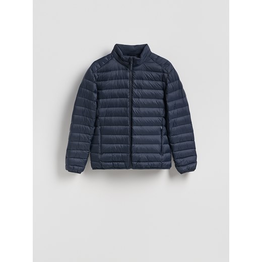 Reserved - Lekka pikowana kurtka puchowa - granatowy ze sklepu Reserved w kategorii Kurtki męskie - zdjęcie 186723501
