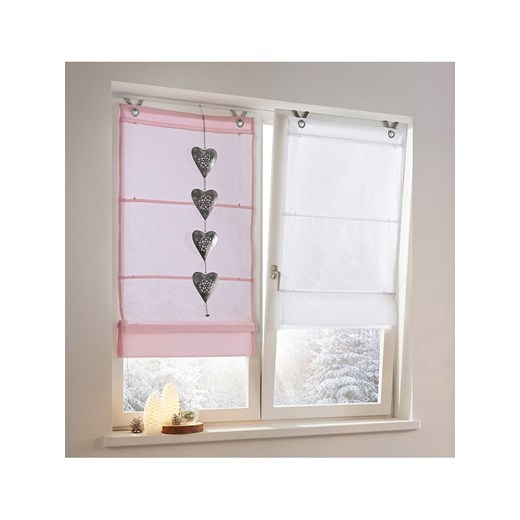 heine home Roleta rzymska w kolorze jasnoróżowym Heine Home 140x45 cm promocja Limango Polska