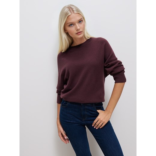 Mohito - Wełniany sweter - brązowy ze sklepu Mohito w kategorii Swetry damskie - zdjęcie 186724251