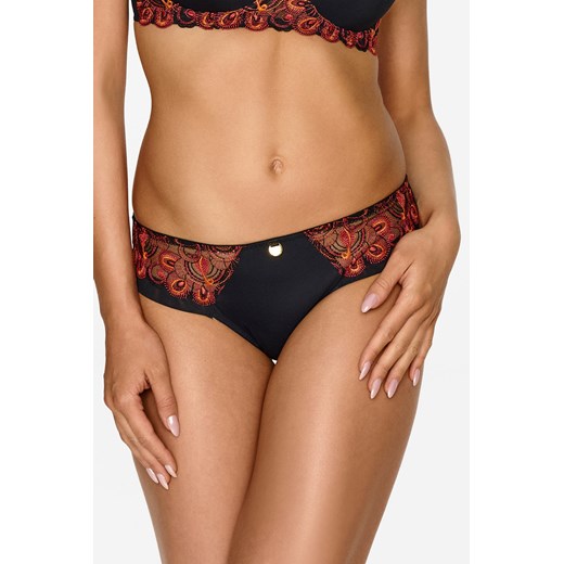 Brazyliany Lupo 2611-13 czarno-czerwony ze sklepu kontri.pl w kategorii Majtki damskie - zdjęcie 186724380