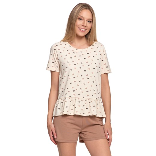 Piżama Moraj PDD2900-005 beige ze sklepu kontri.pl w kategorii Piżamy damskie - zdjęcie 186724430
