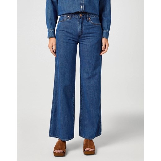 DAMSKIE SPODNIE JEANSOWE WRANGLER WORLD WIDE REAL BLUE 112362656 ze sklepu YouNeedit.pl w kategorii Jeansy damskie - zdjęcie 186724694