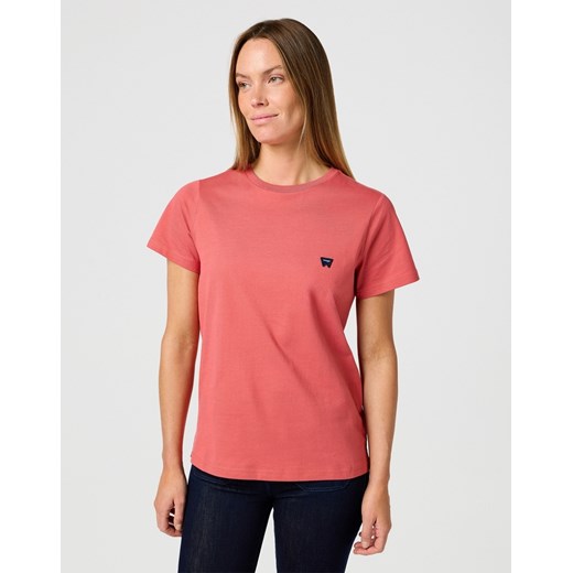 DAMSKA KOSZULKA WRANGLER REGULAR TEE MINERAL RED 112362782 ze sklepu YouNeedit.pl w kategorii Bluzki damskie - zdjęcie 186724714