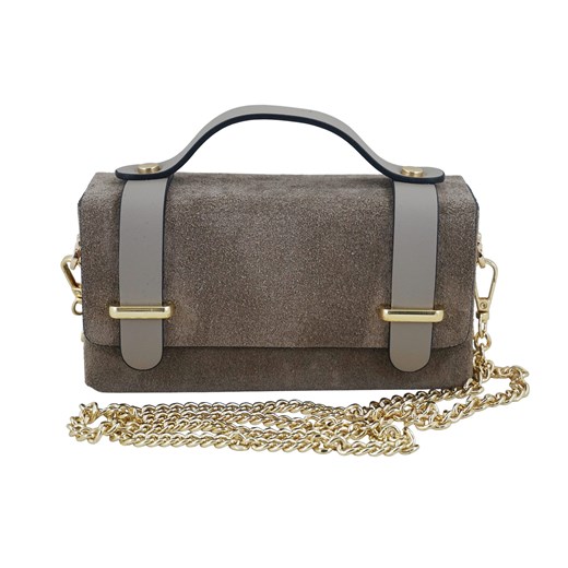 Zamszowa torebka Barberinis wizytowa - Beżowa ze sklepu Barberinis w kategorii Listonoszki - zdjęcie 186725040