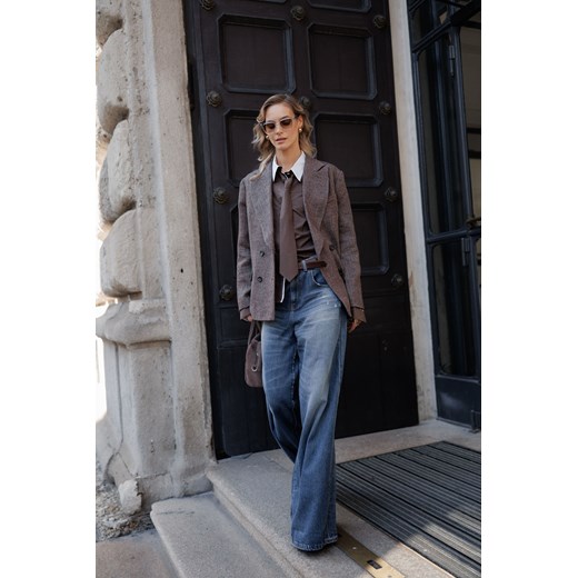 SPODNIE DAMSKIE RELAX DARK BLUE ze sklepu Jemiol w kategorii Jeansy damskie - zdjęcie 186725100