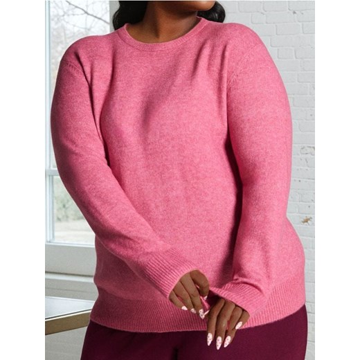 Sinsay - Sweter basic z domieszką wełny - różowy ze sklepu Sinsay w kategorii Swetry damskie - zdjęcie 186725300
